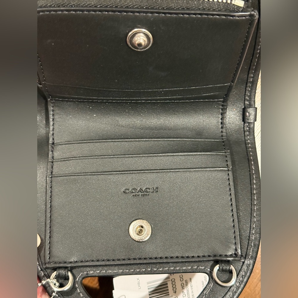 Coach Top Handle Card Case Crossbody Bag - Picture 3 of 5